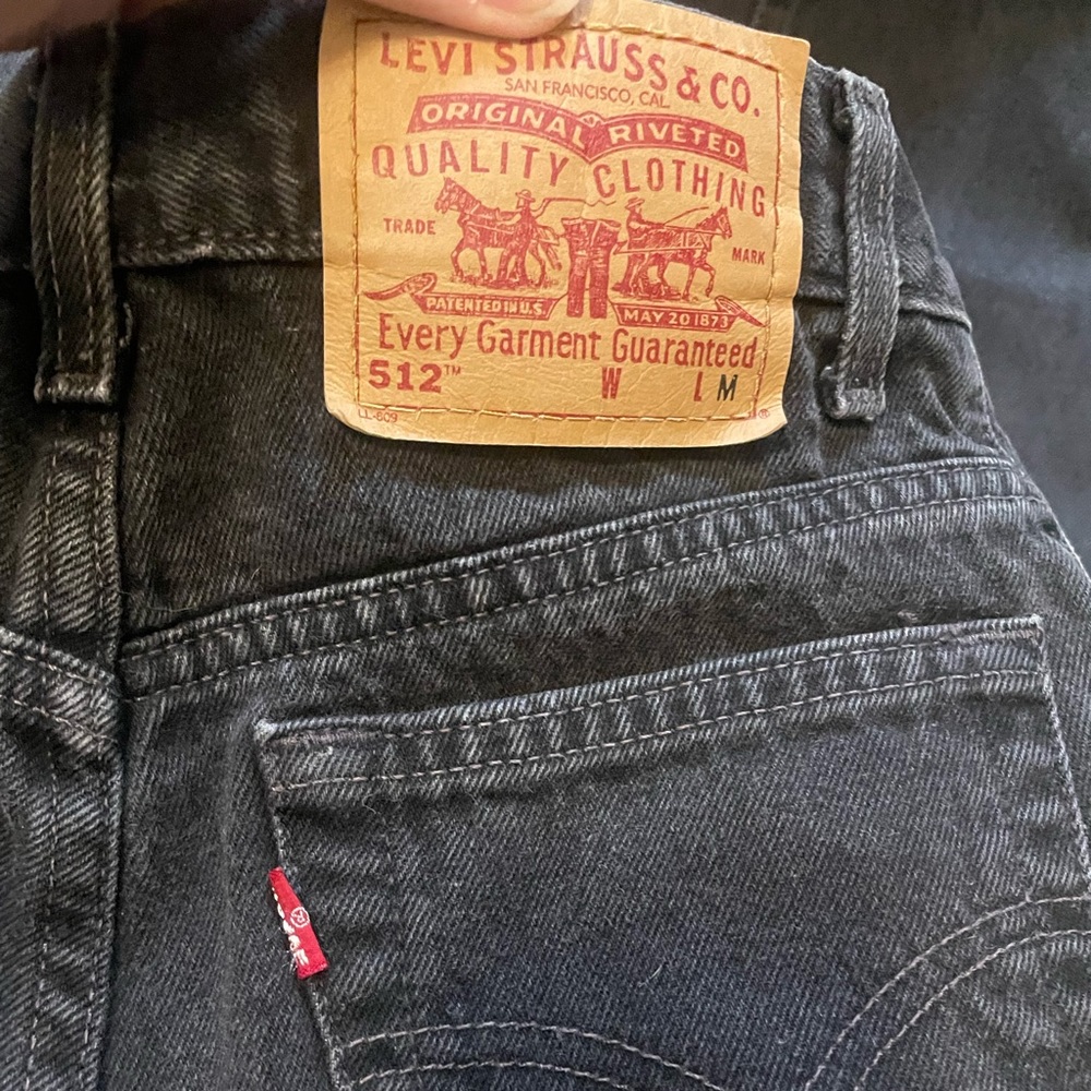 Washed Black Vintage Levis 512